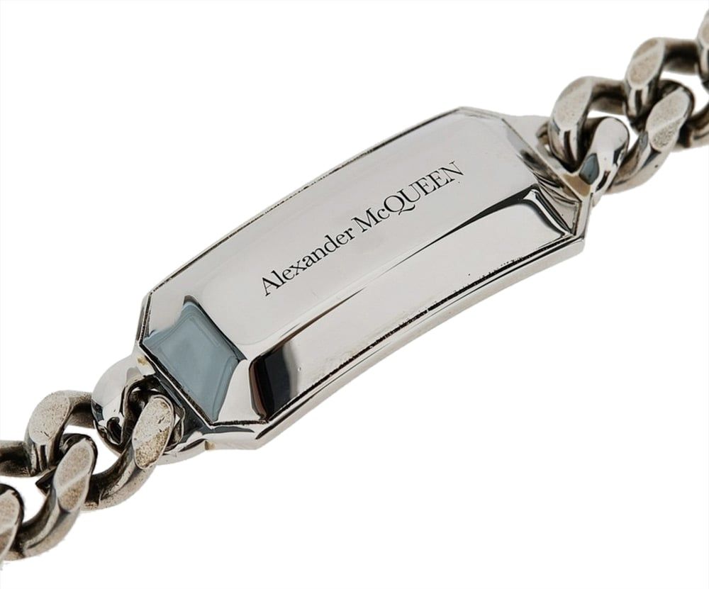 Alexander McQueen The Chain Medallion Bracelet Zilver