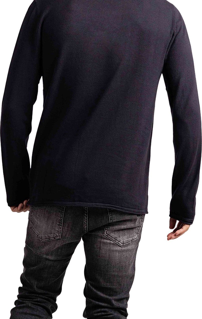 Purewhite Essentials Garment Dye Knit Sweater Heren Antra Grijs