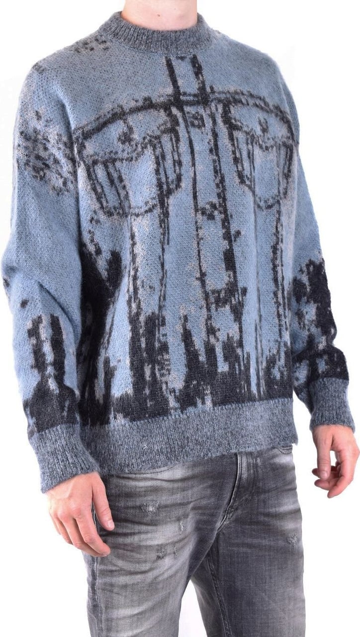 Diesel Sweaters Cyan Blauw