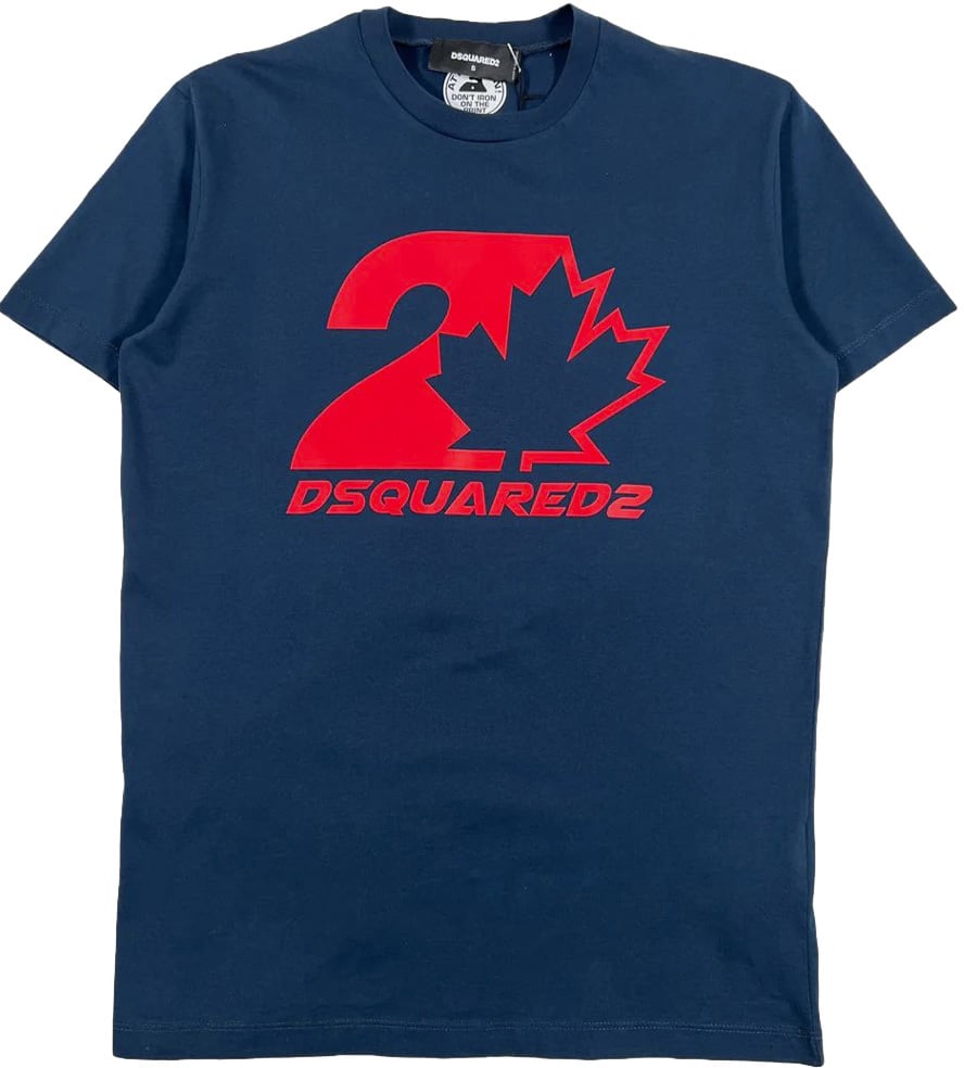 Dsquared2 Logo Graphic T-Shirt Blauw