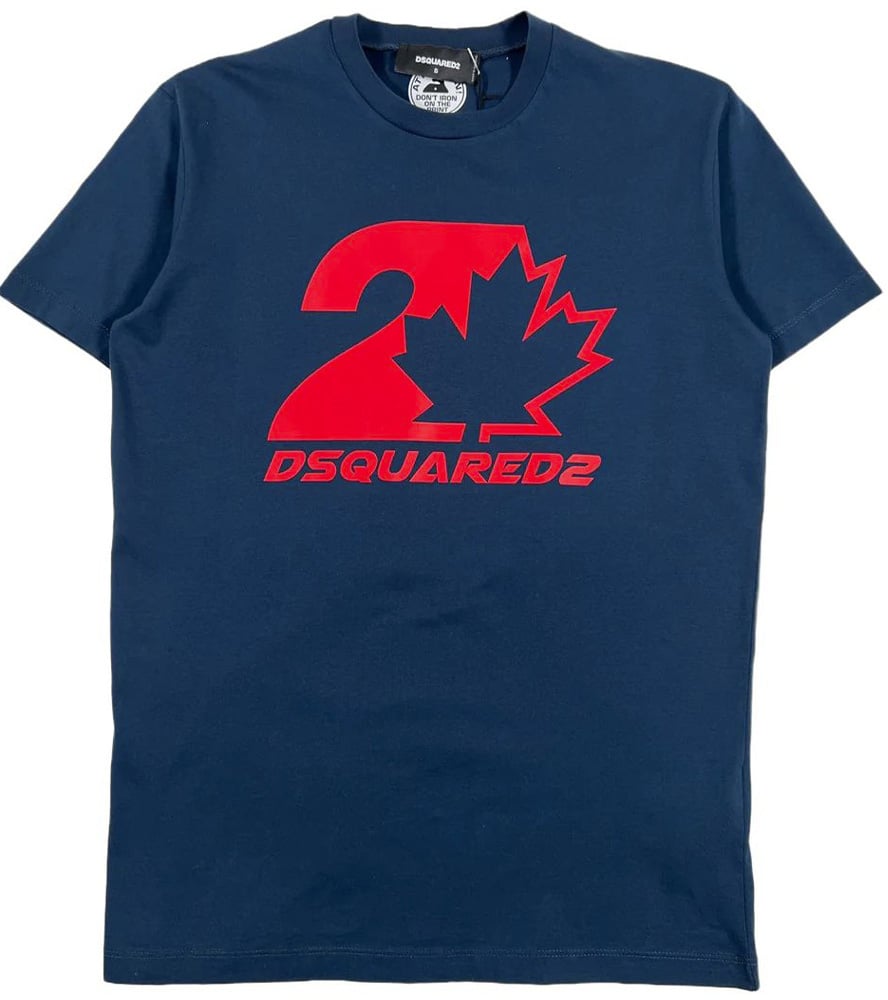 Dsquared2 Logo Graphic T-Shirt Blauw