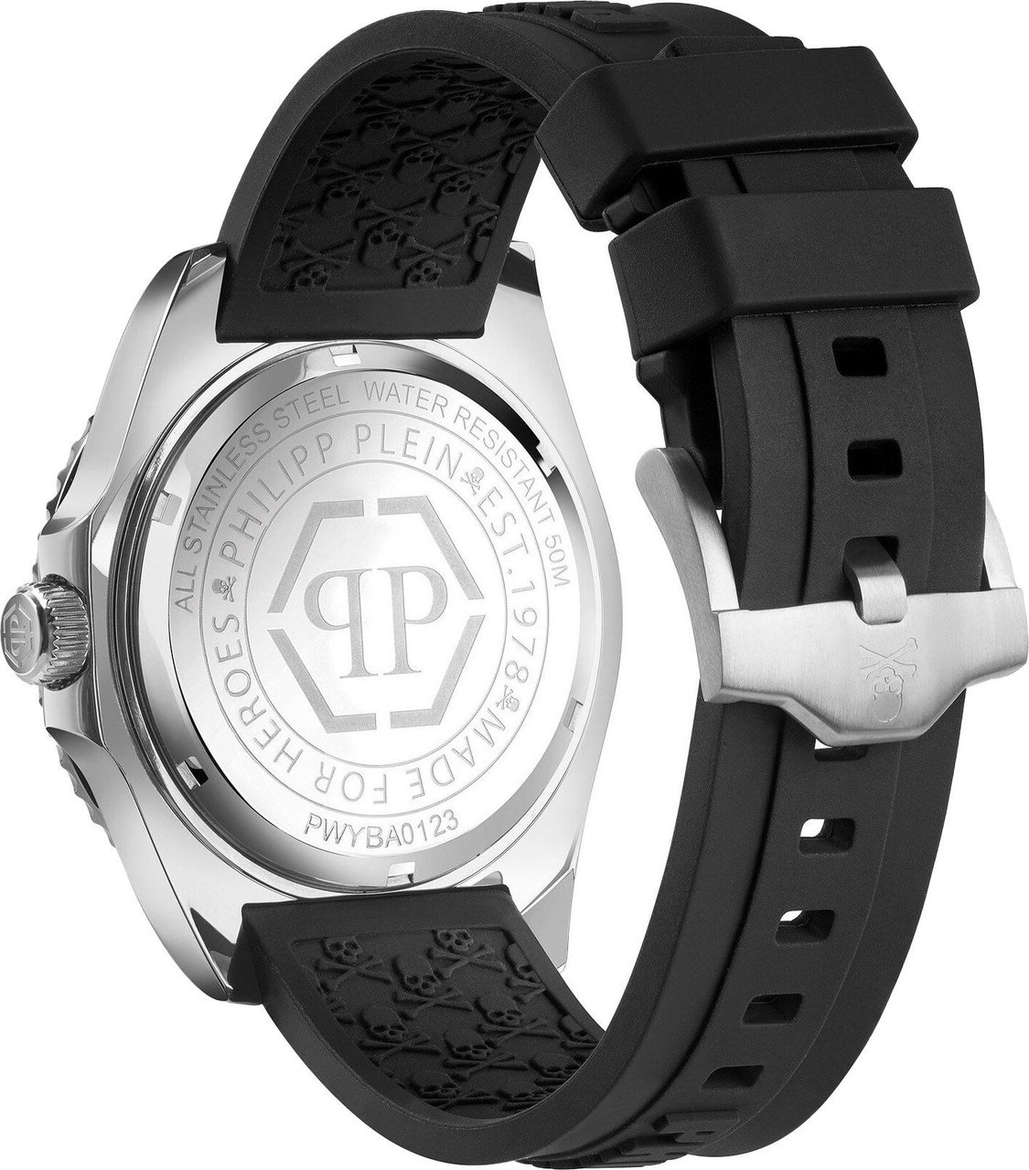 Philipp Plein PWYBA0123 GMT-I Challenger horloge Zwart