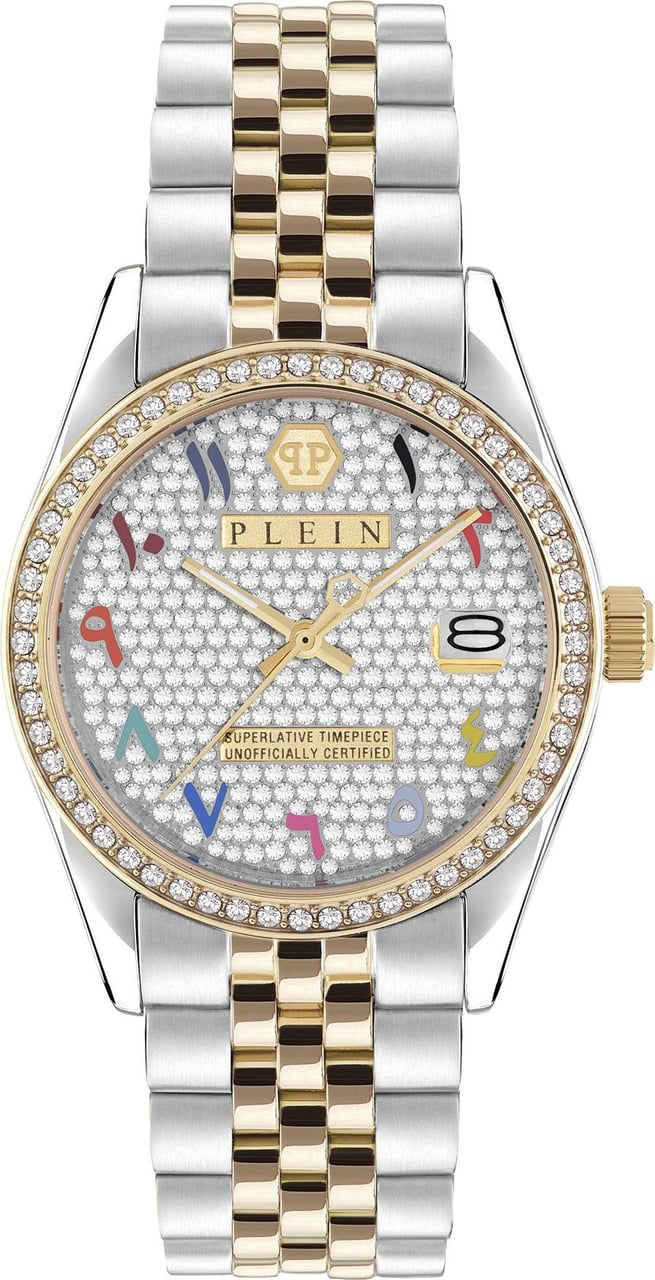 Philipp Plein PW2BA0123 Date Superlative horloge Wit