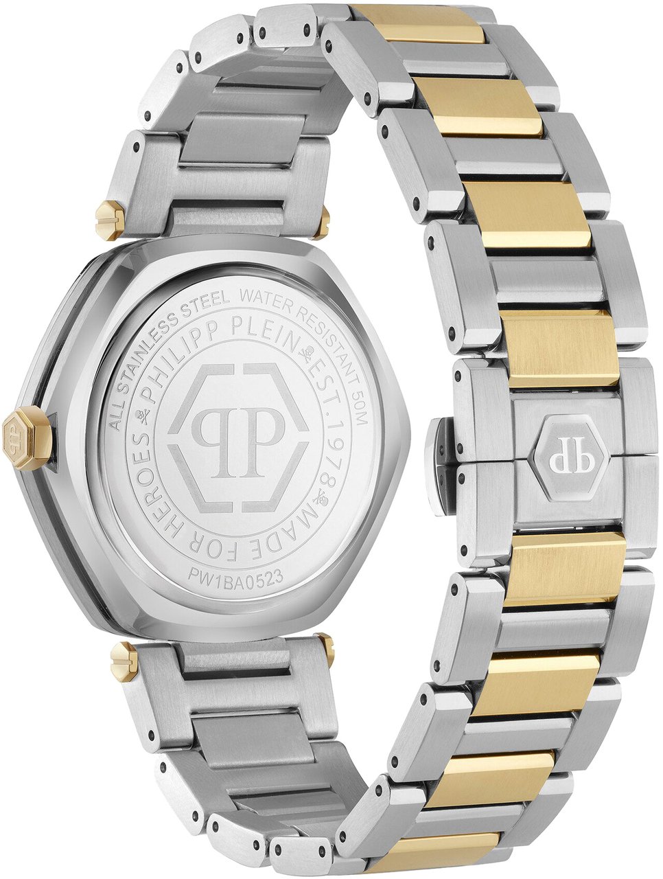 Philipp Plein PW1BA0523 The Hexagon horloge 38 mm Wit