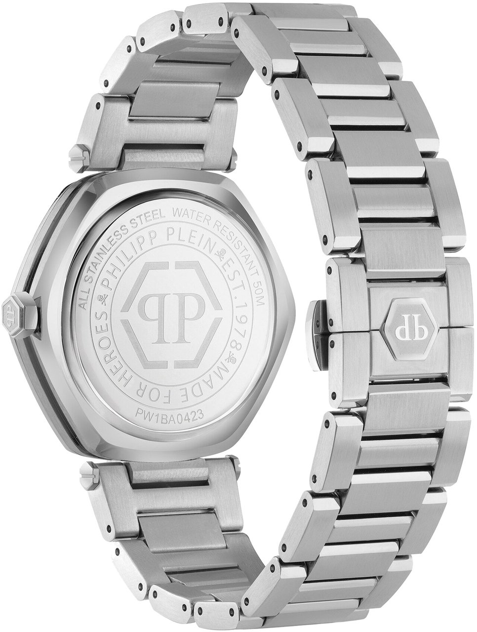 Philipp Plein PW1BA0423 The Hexagon horloge 38 mm Blauw