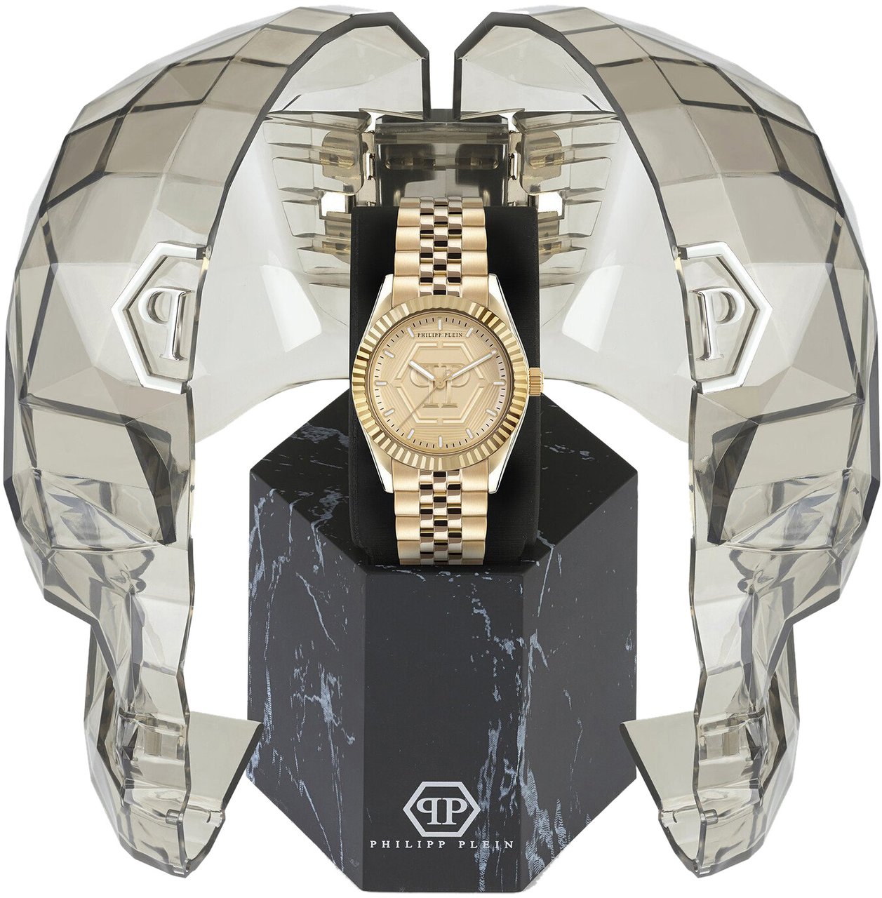 Philipp Plein PW2BA0523 Date Superlative horloge Goud