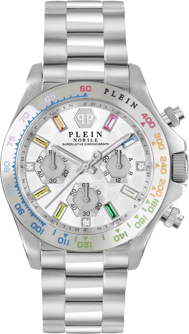 Philipp Plein PWSBA0123 Nobile Lady horloge 38 mm Zilver