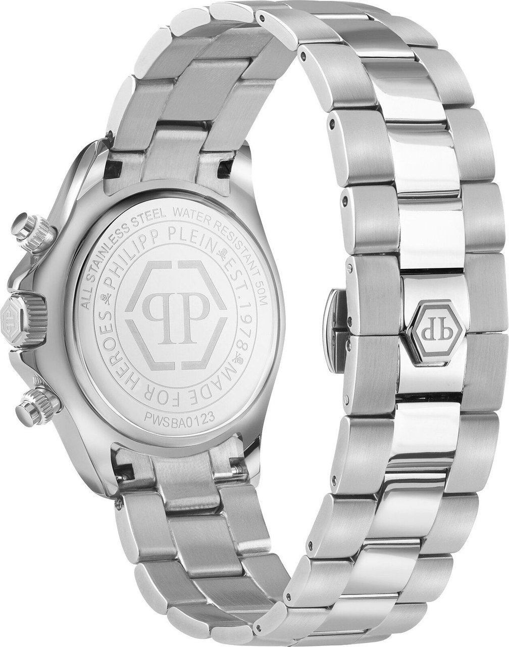 Philipp Plein PWSBA0123 Nobile Lady horloge 38 mm Zilver