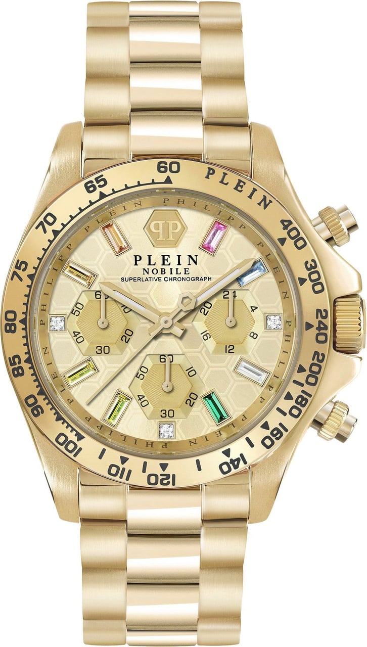Philipp Plein PWSBA0223 Nobile Lady horloge 38 mm Goud