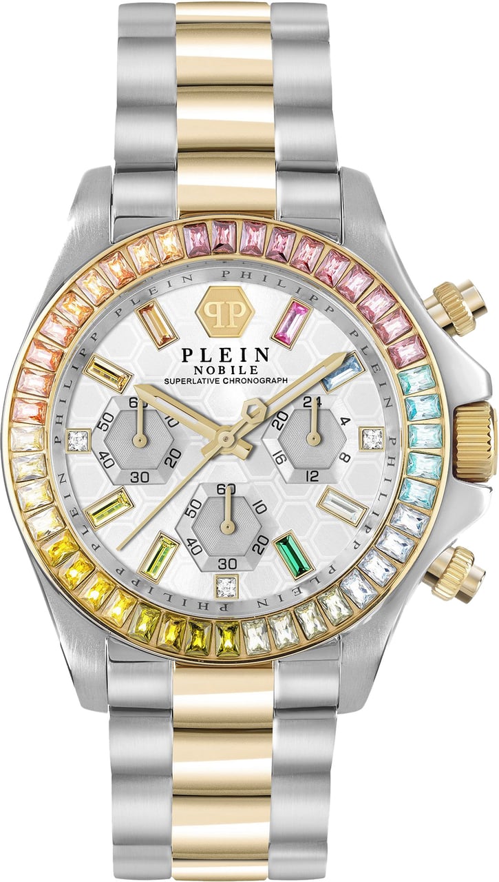 Philipp Plein PWSBA0523 Nobile Lady horloge 38 mm Zilver