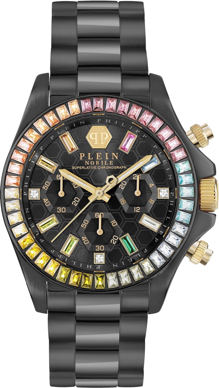 Philipp Plein PWSBA0623 Nobile Lady horloge 38 mm Zwart