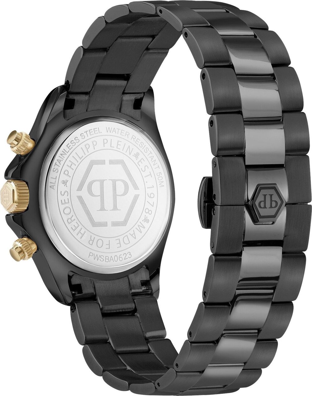 Philipp Plein PWSBA0623 Nobile Lady horloge 38 mm Zwart
