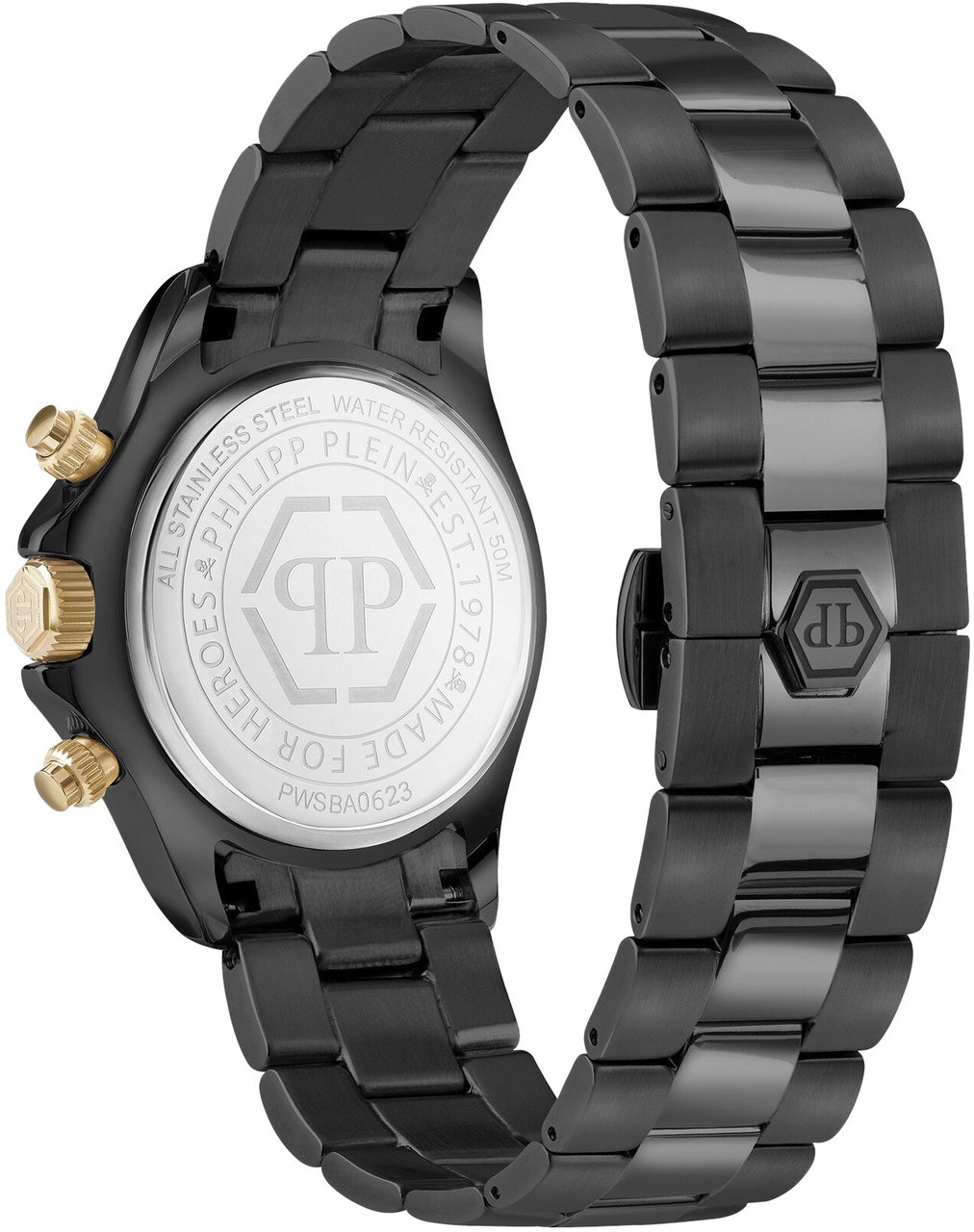 Philipp Plein PWSBA0623 Nobile Lady horloge 38 mm Zwart