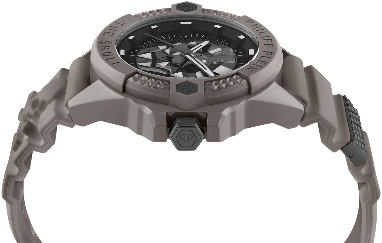 Philipp Plein PWUBA0323 The Skull Ecoceramic horloge Zwart