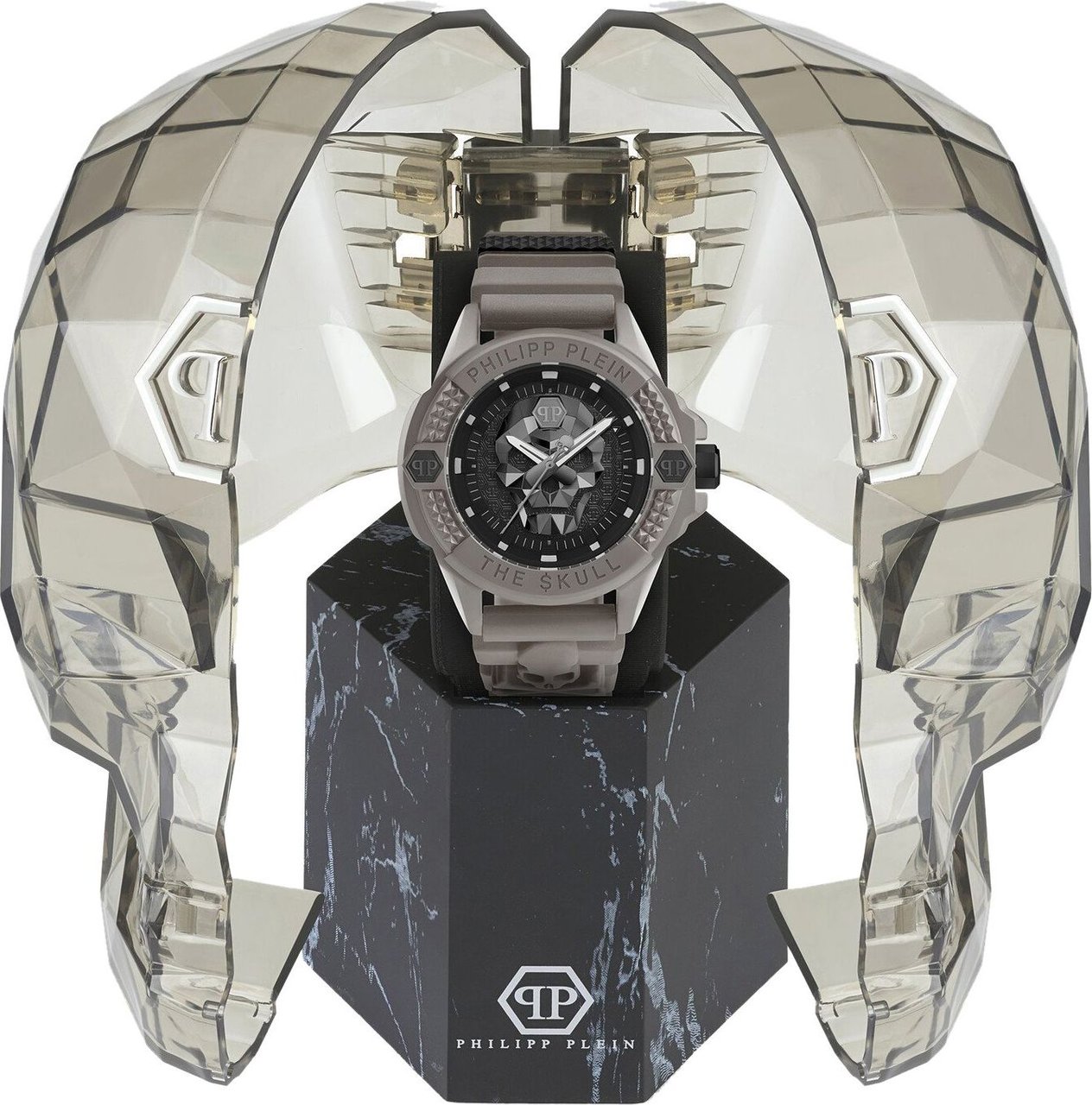 Philipp Plein PWUBA0323 The $kull Ecoceramic horloge Zwart