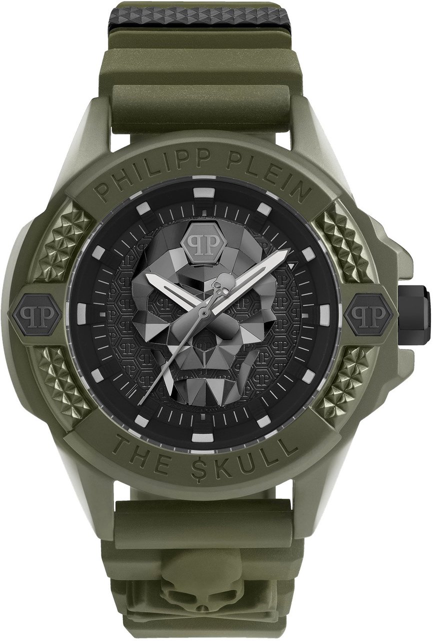 Philipp Plein PWUBA0423 The $kull Ecoceramic horloge Zwart