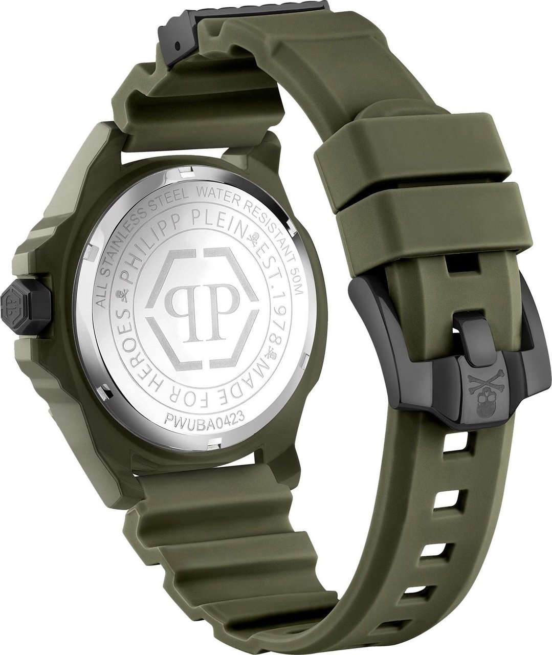 Philipp Plein PWUBA0423 The $kull Ecoceramic horloge Zwart