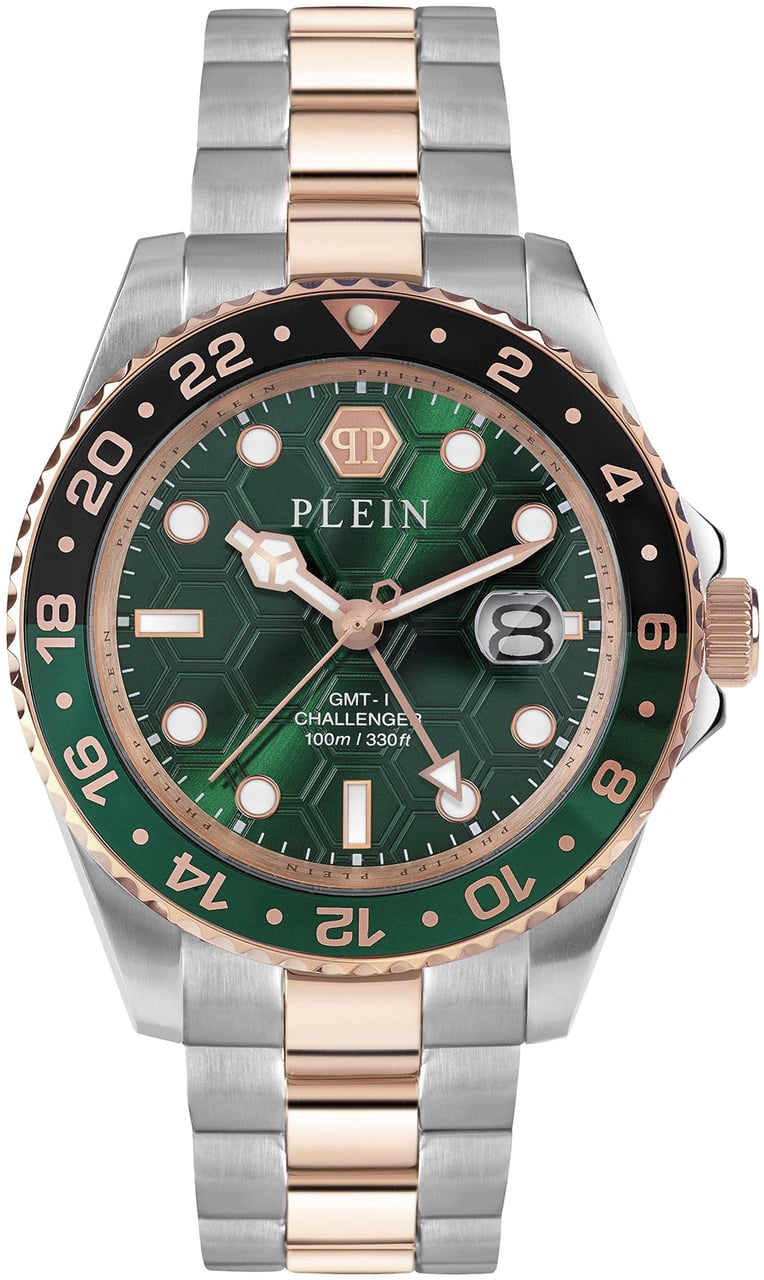 Philipp Plein PWYBA0623 GMT-I Challenger horloge Groen