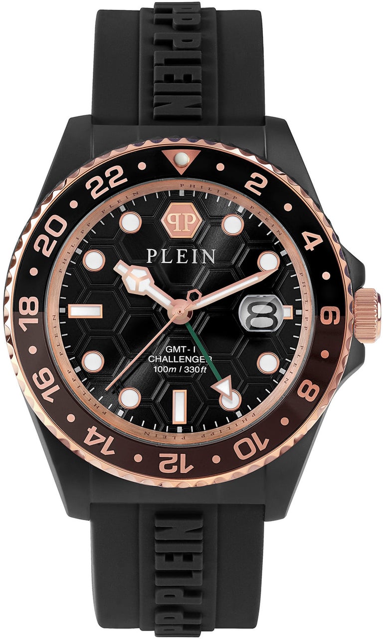 Philipp Plein PWYBA0823 GMT-I Challenger horloge Zwart