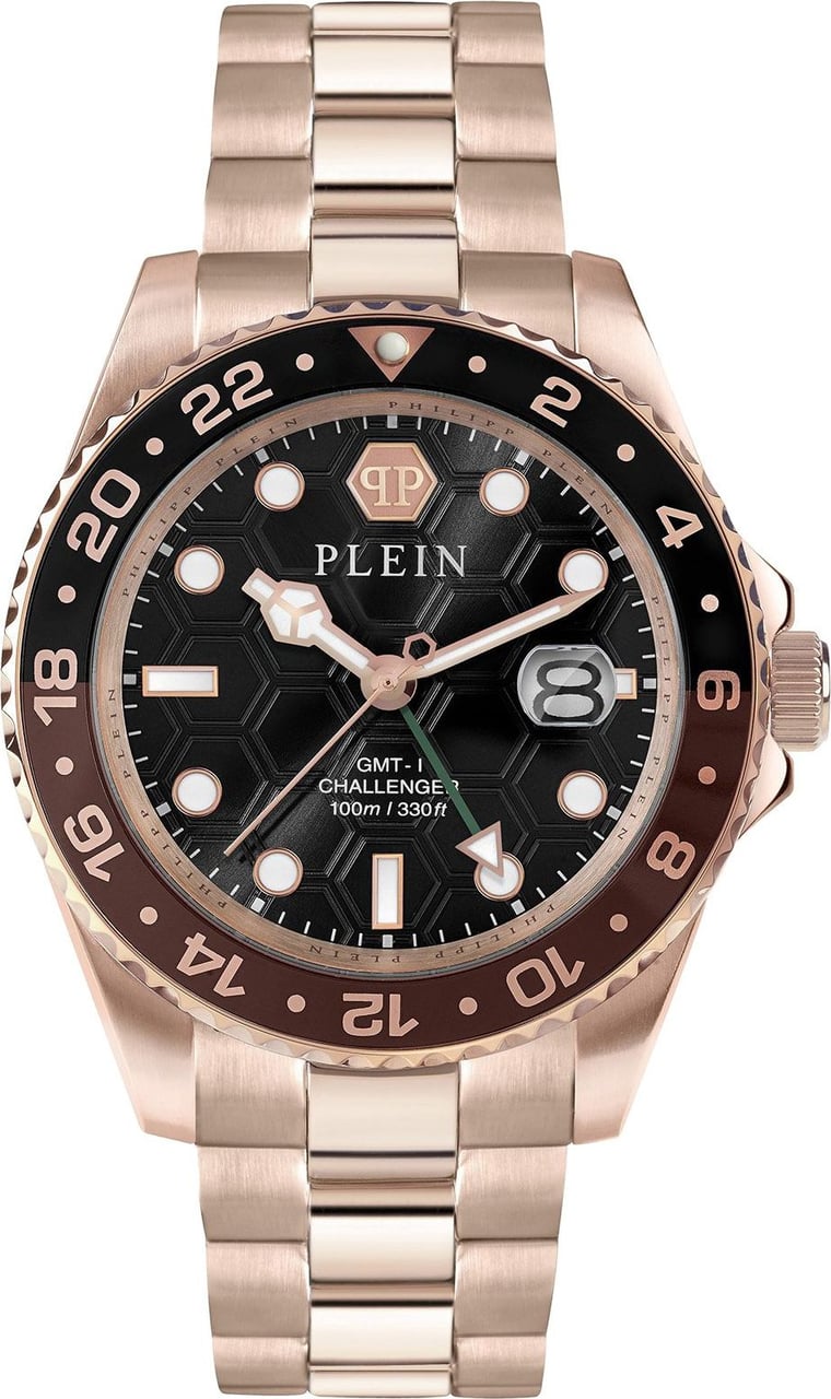 Philipp Plein PWYBA0723 GMT-I Challenger horloge Zwart