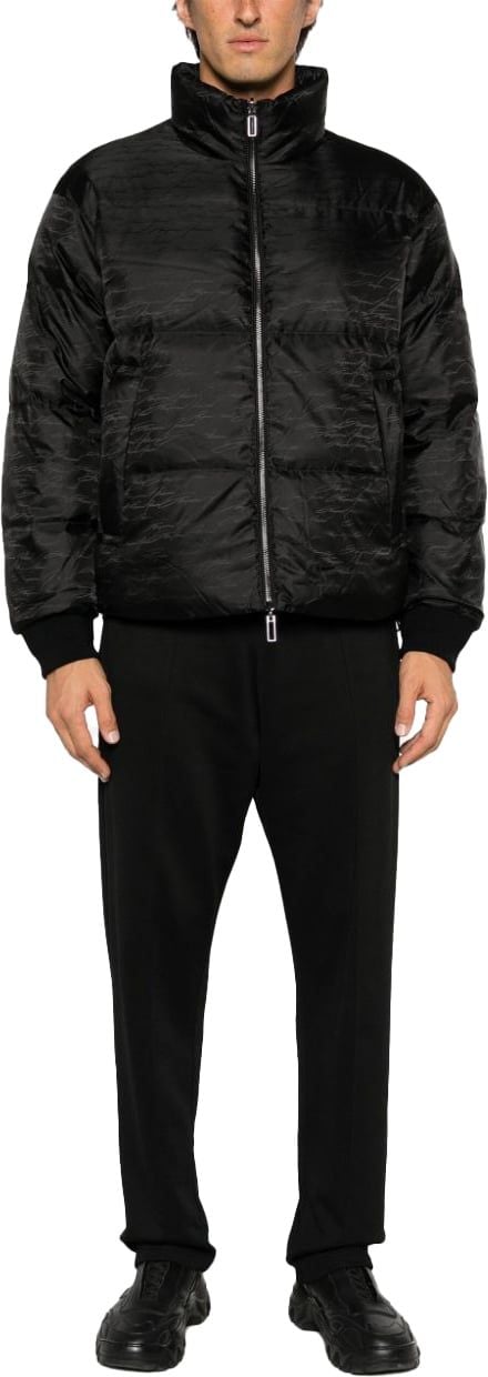 Emporio Armani Coats Black Zwart