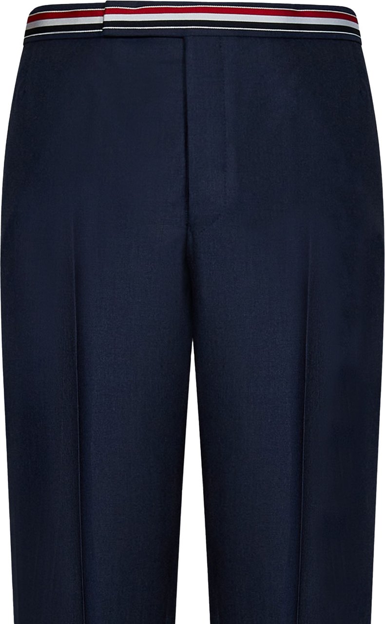 Thom Browne Pantalone con Tricolore Blauw