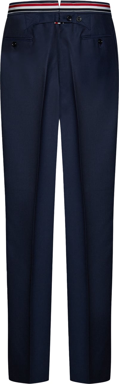Thom Browne Pantalone con Tricolore Blauw