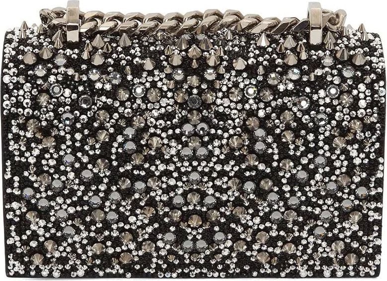 Alexander McQueen mini jewel satchel bag Zwart
