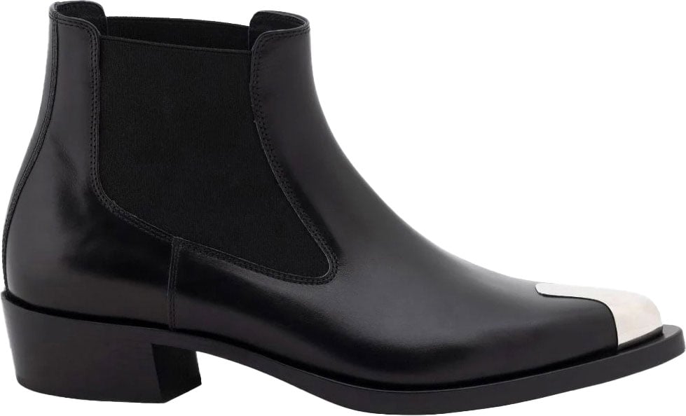 Alexander McQueen Punk Chelsea ankle boots Zwart