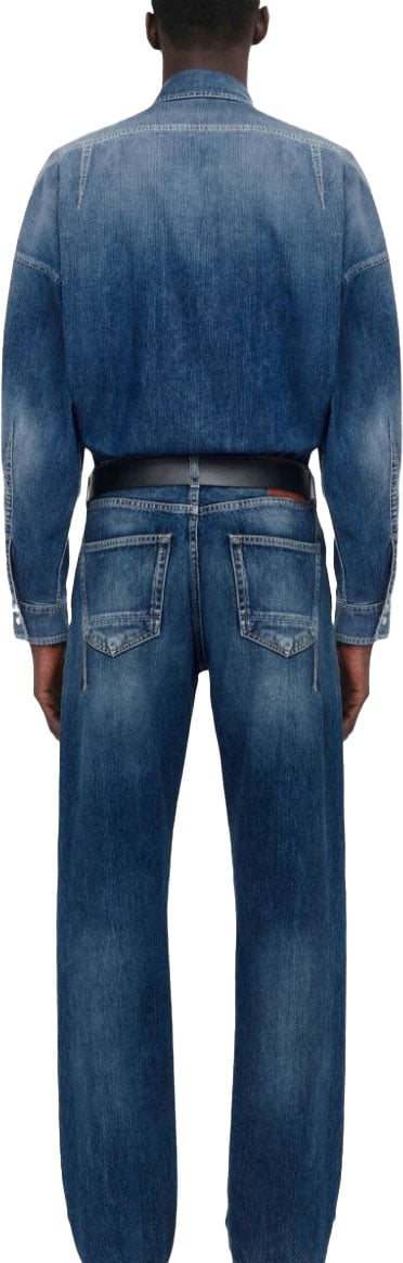 Alexander McQueen dart-detail straight-leg jeans Blauw