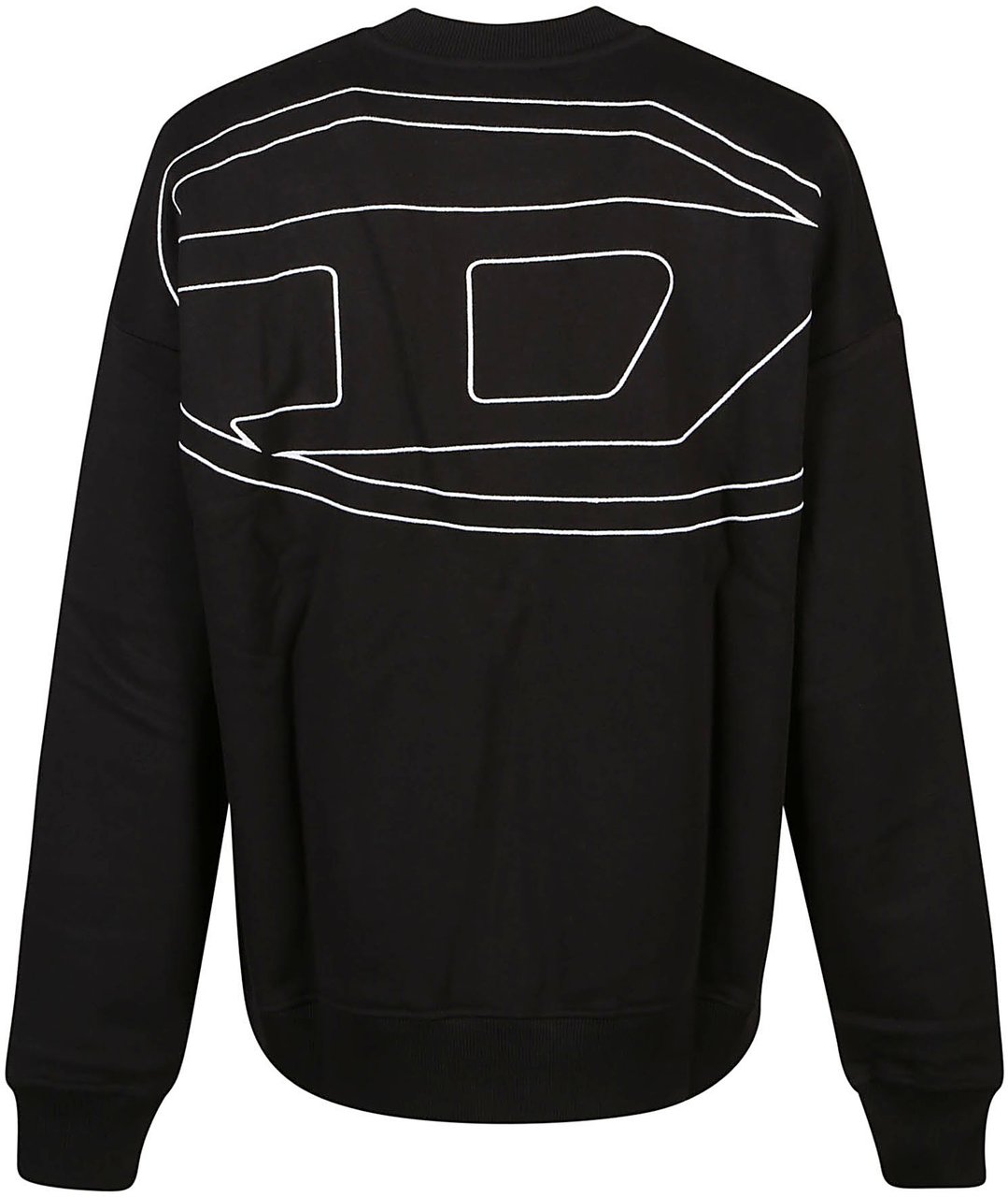 Diesel S-rob Megoval-d Sweatshirt Black Zwart
