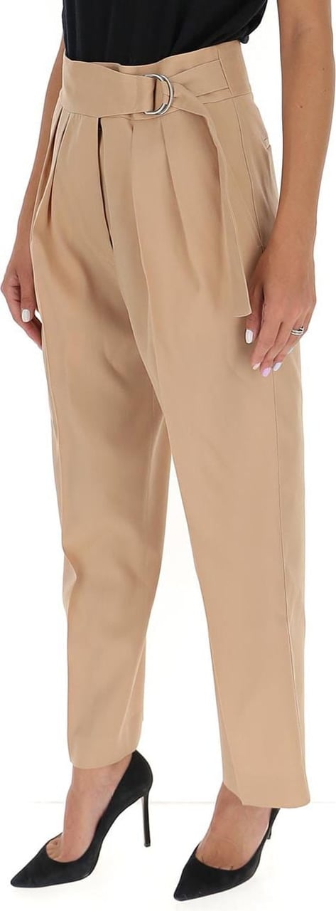Jil Sander high-waist cropped trousers Bruin