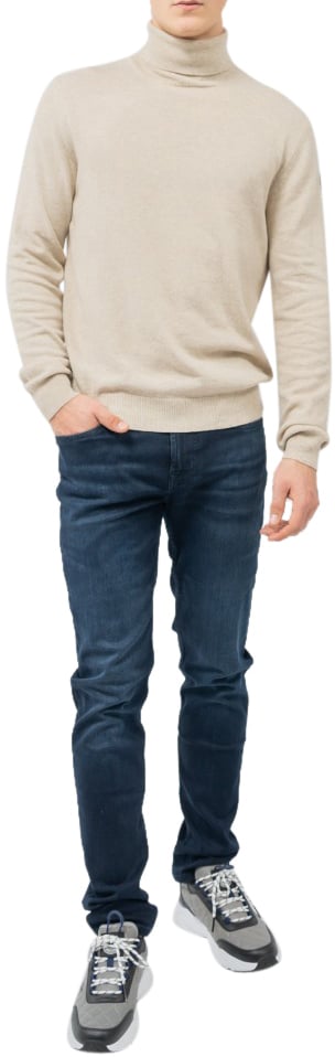 7 For All Mankind Slimmy Tapered Luxe Performance Eco Dark Blue Jeans Blauw