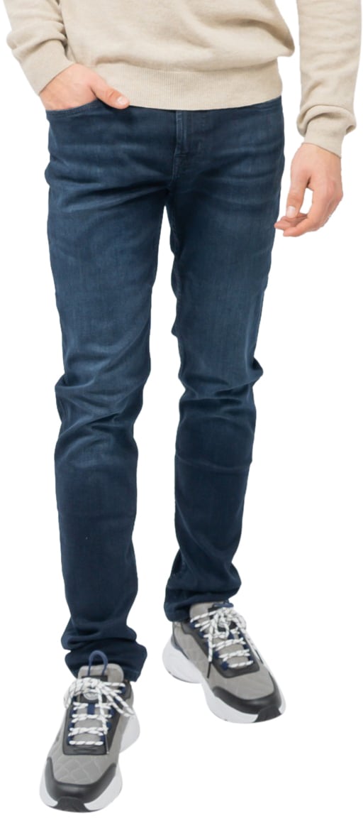 7 For All Mankind Slimmy Tapered Luxe Performance Eco Dark Blue Jeans Blauw