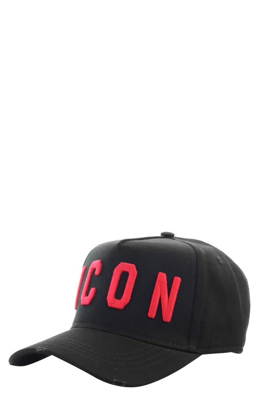Dsquared2 Be Icon Black Red Baseball Cap Black Zwart