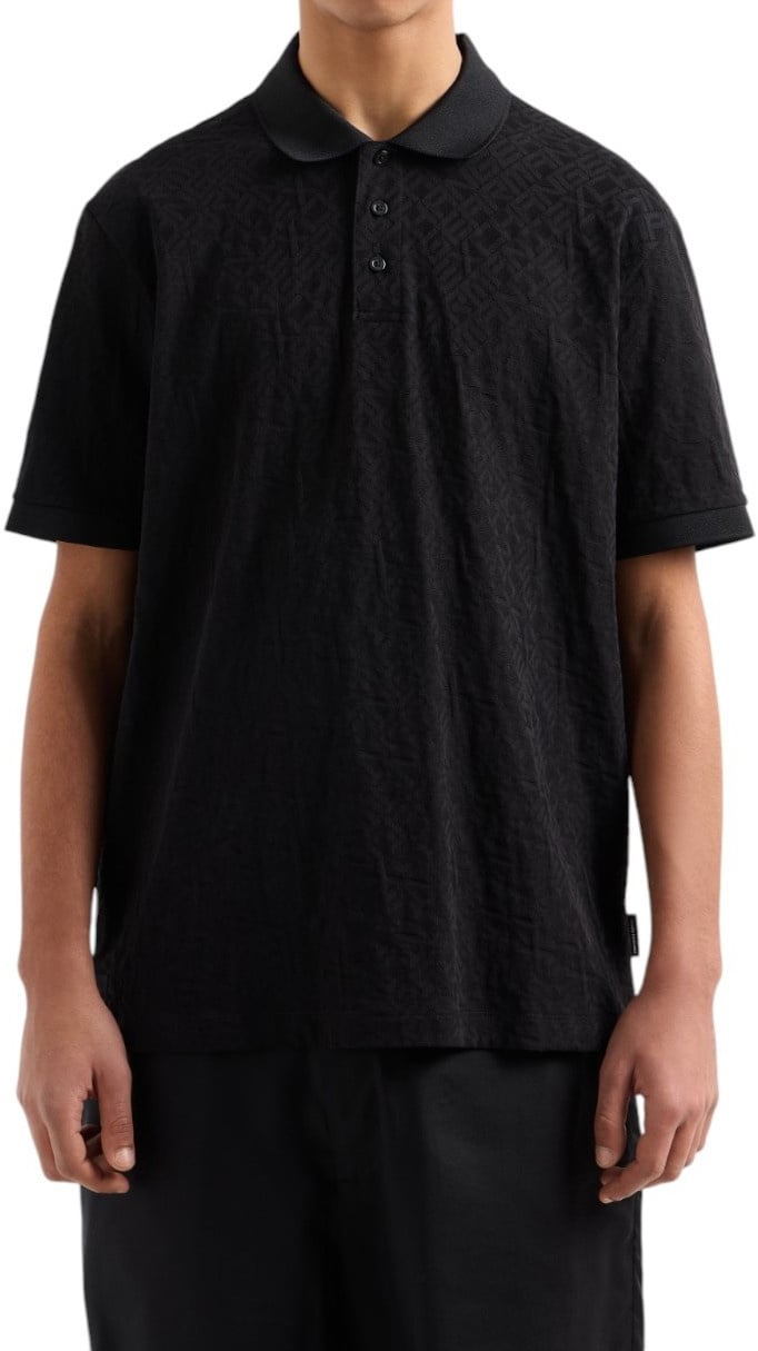 Armani Exchange Heren Polo Zwart