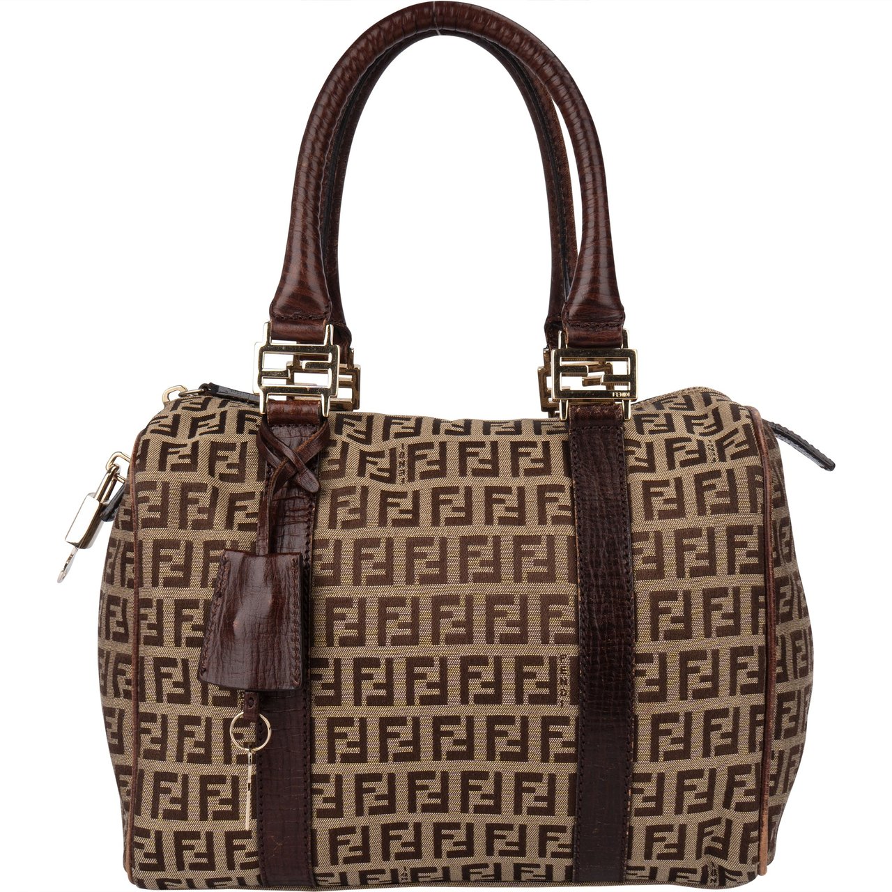 Fendi Fendi FF Monogram Zucca Forever Handbag Bruin