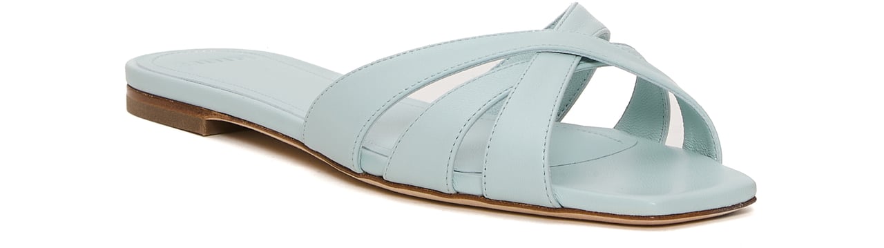 3JUIN Ciabatta Plumette Color Celeste Blauw