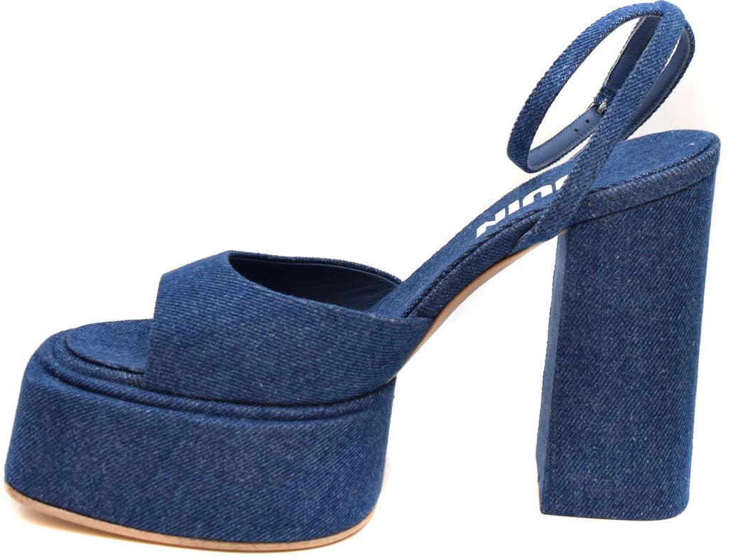 3JUIN Sandals Blue Blauw