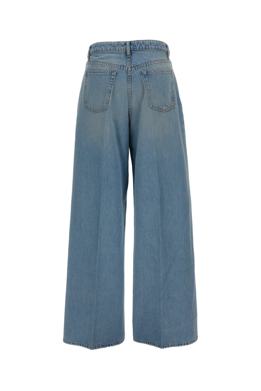 3X1 Lightweight Cotton Wide-Leg Jeans Blauw