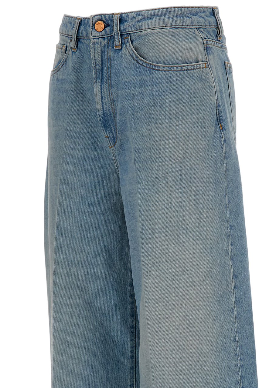 3X1 Lightweight Cotton Wide-Leg Jeans Blauw