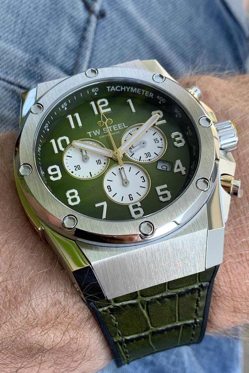 TW Steel ACE131 Genesis Limited Edition heren horloge 44 mm Groen