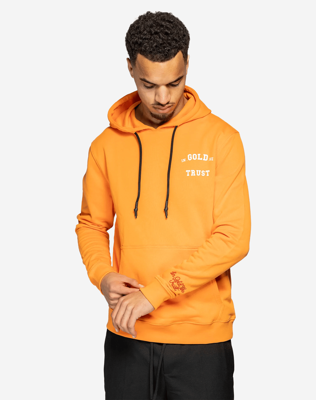 In Gold We Trust The Notorious Hoodie Heren Oranje Oranje