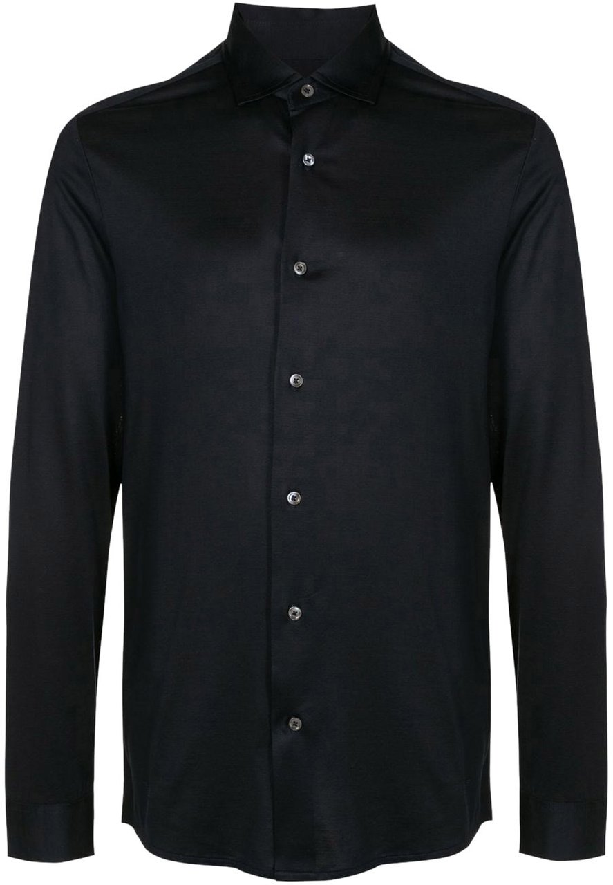 Emporio Armani Shirts Blue Blauw