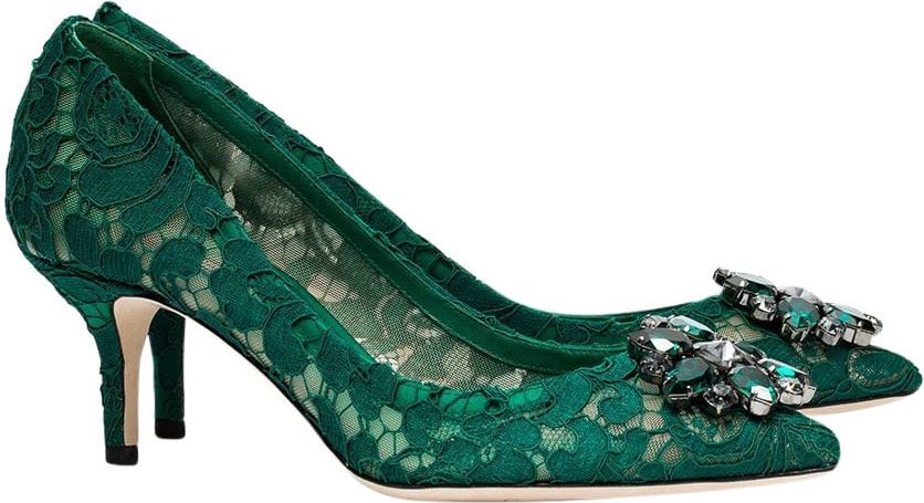 Dolce & Gabbana With Heel Green Groen