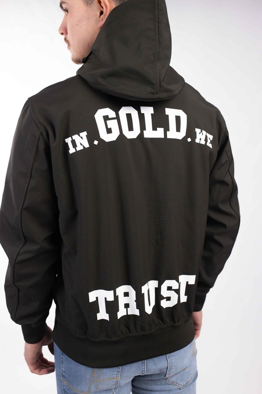 In Gold We Trust The Gift Softshell Jas? Groen