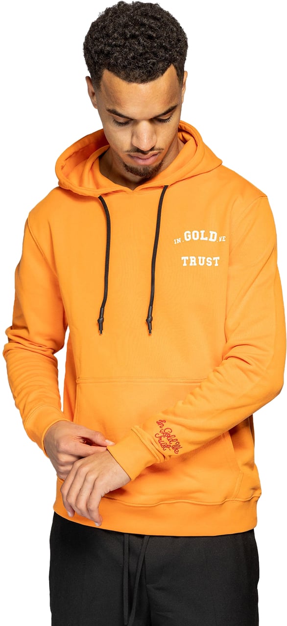 In Gold We Trust The Notorious Hoodie Heren Oranje Oranje