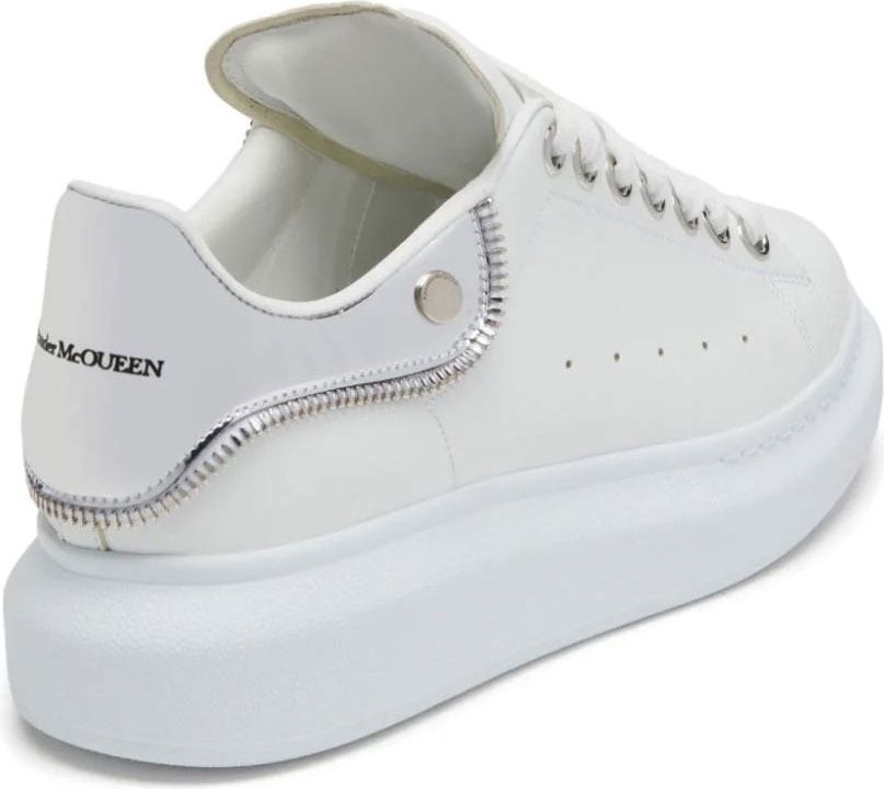 Alexander McQueen Oversized leather sneakers Wit