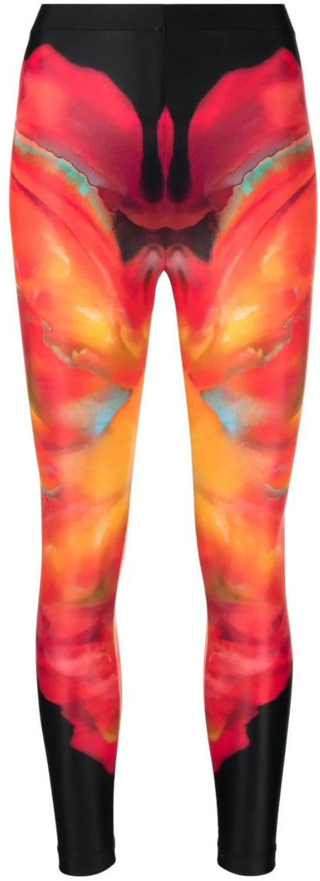 Alexander McQueen abstract-print leggings Divers