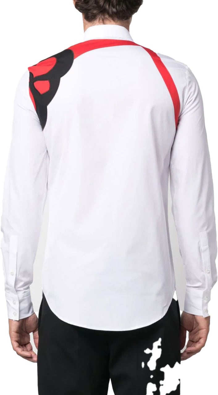 Alexander McQueen Harness long-sleeve cotton shirt Divers